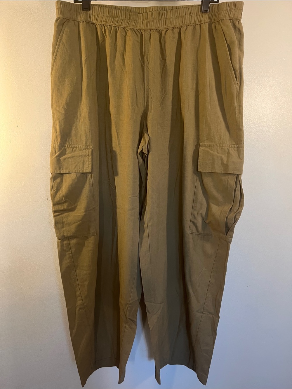 Universal Thread Olive-Tan Cargo Jumpsuit Pants